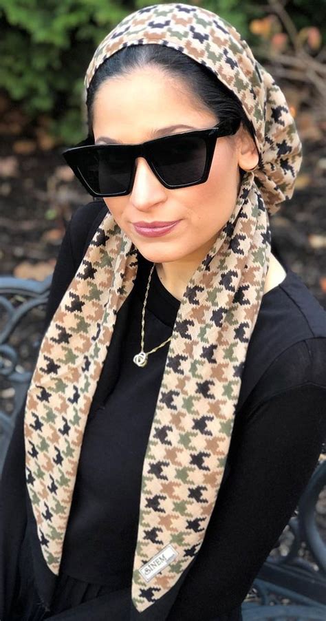 39 trendy ways to wear a head scarf beautiful houndstooth headscarf
