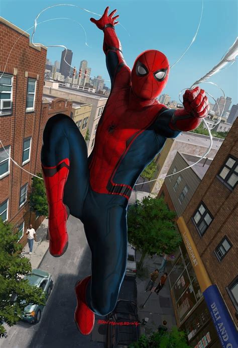 Web Slinging Spider Man Ryan Meinerding Spiderman Marvel Spiderman