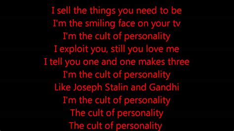 Look in my eyes, what do you see? Living Colour : "Cult of Personality" Lyrics - YouTube