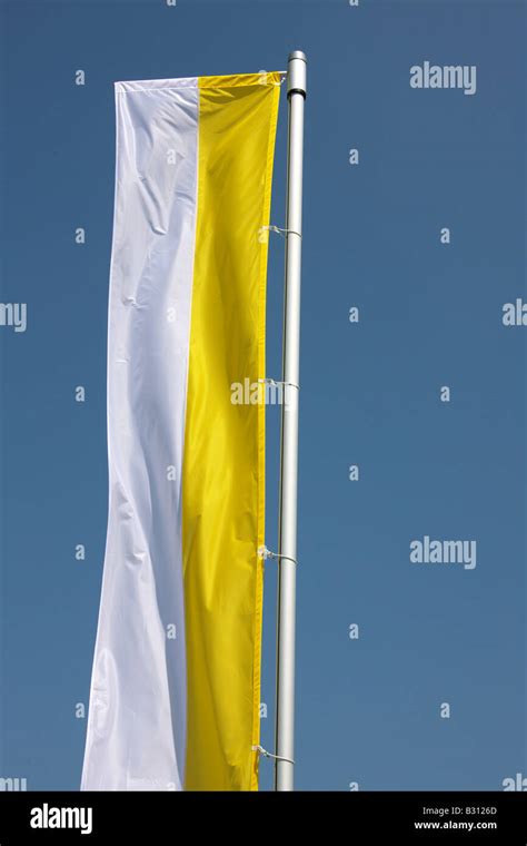 Flag Of The Catholic Church Stock Photo Alamy