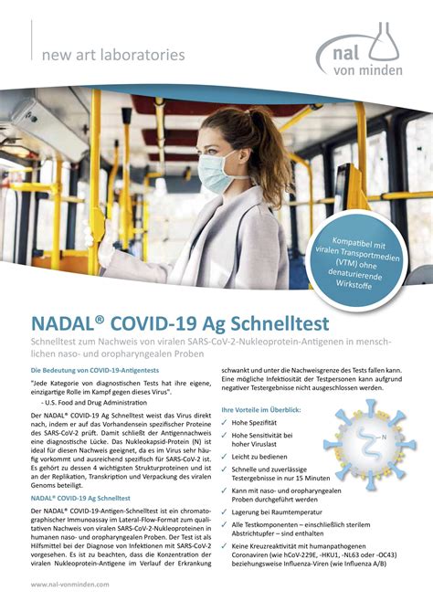 You can request further information material such as product. NADAL® COVID-19 Ag Schnelltest Coronavirus Test