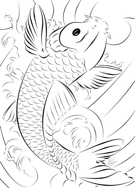 coloring page  fish  animal place