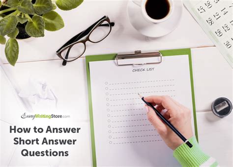 Tips On How To Answer Short Answer Questions