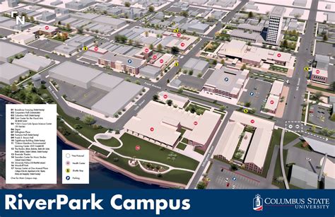 Columbus State University Campus Map Map Vector