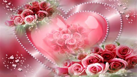 Beautiful Heart And Flower Wallpaper Images Best Flower Site