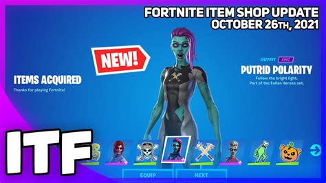 Fortnite Item Shop New Zombie Superhero Skins October 26th 2021