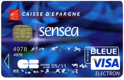 Visa Electron Sensea De La Caisse DÉpargne à Débit Immédiat