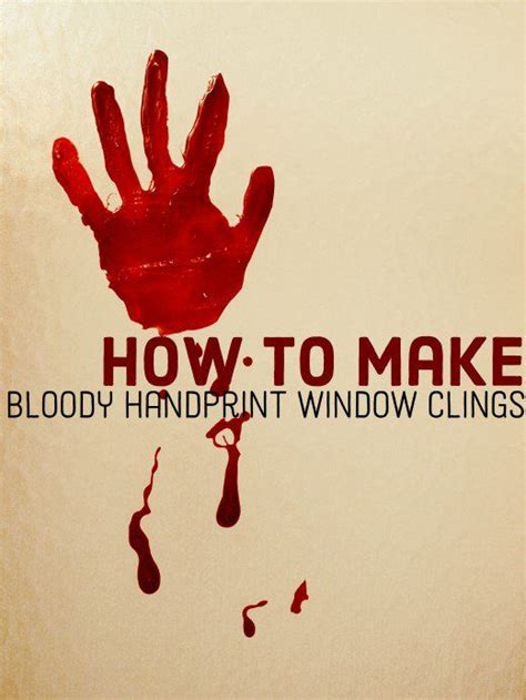 Bloody Handprint Window Clings Pictures Photos And Images For