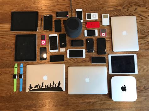 My Little Collection Of Apple Products And A Couple Other Devices R