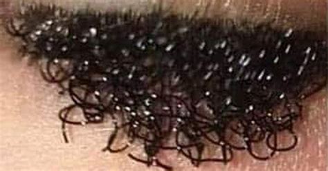 make up artist creates curly pube lashes and people are completely disgusted mirror online