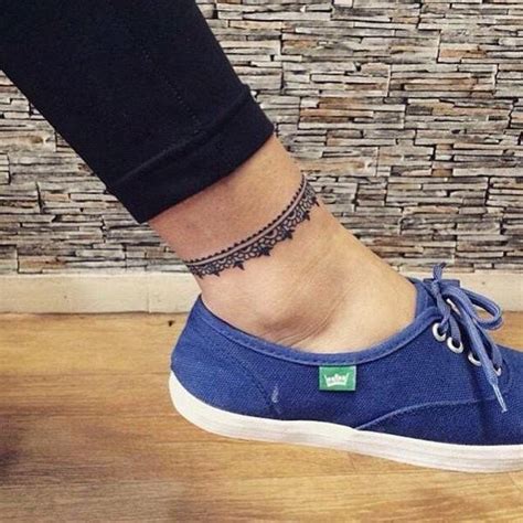 Actually Like This Ankle Tattoo Design Anklet