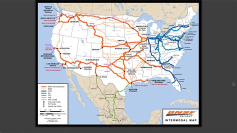 Bnsf Intermodal Map — Southwest Corridor Northwest Passage