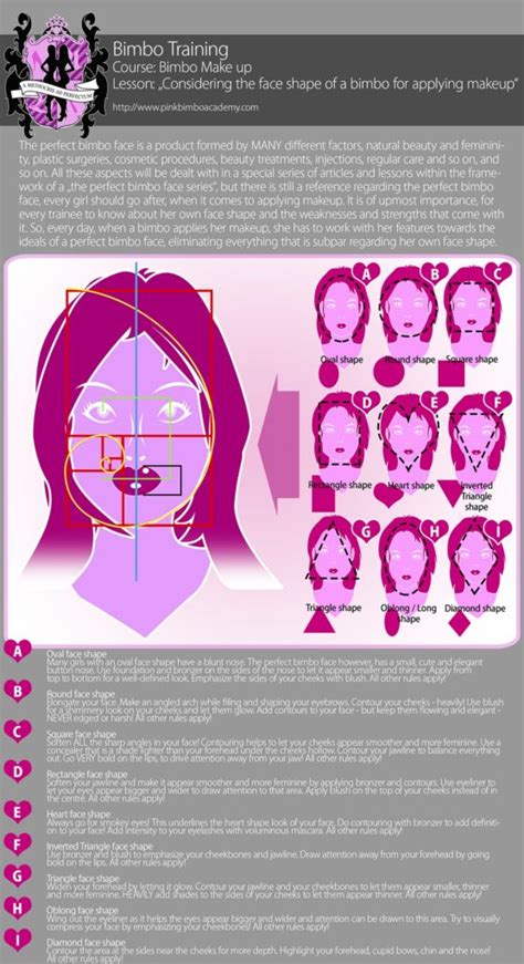 The Pba Guide To Bimbo Makeup 10 Face Shapes And Makeup Pink Bimbo