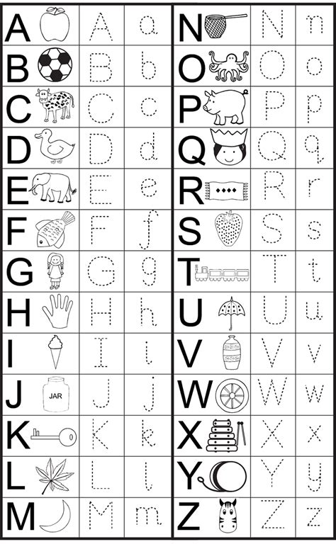 English Alphabet Worksheet for Kindergarten (With images) | Free