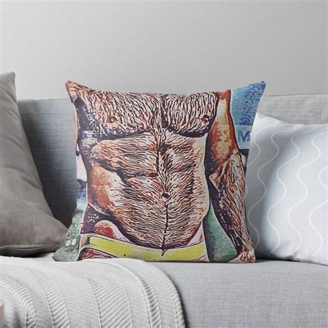 A Hot Hairy Beefcake Man Male Erotic Nude Male Nude Throw Pillow By