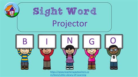Making Sight Words Fun With Online Bingo Little Library Of Learning
