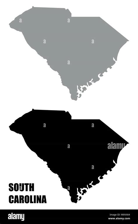Carolina Maps Stock Vector Images Alamy