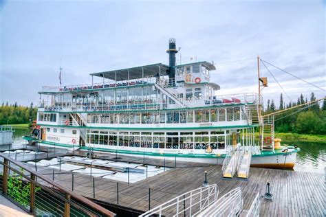 Riverboat Discovery Iii Docked At Steamboat Landing In Fairbanks