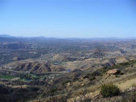 This Is A View From Of The Simi Valley From The Top Of Rocky Peak