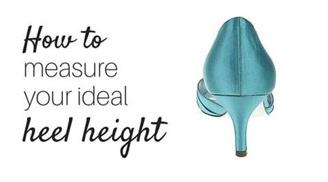 So there you go, measure anything around you. How to find your ideal heel height - Vivian Lou Insolia ...