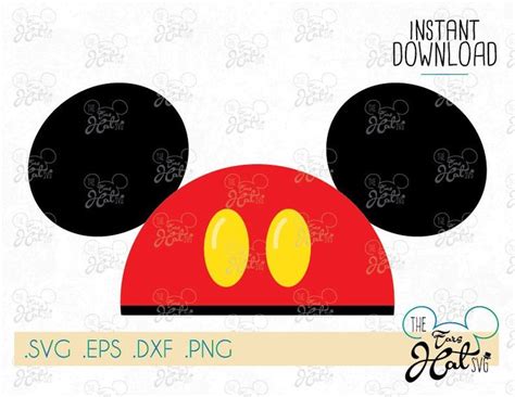 Mickey Ears Hat - Disney - Instant Download - SVG FILES by