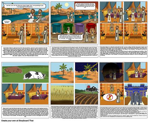 Moses Aaron And The Plagues Storyboard By 2cfb1667
