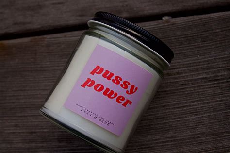 Pussy Power Candle Pop Culture Funny Candle Scented Etsy