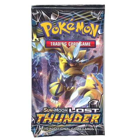The booster packs were sold as part of special collection boxes. Pokemon Cards - Sun & Moon Lost Thunder - Booster Pack (10 Cards) - Walmart.com - Walmart.com
