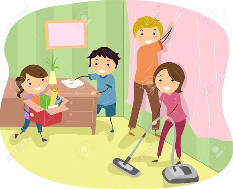 Kid Cleaning His Room Clipart Clip Art Boy Cleaning Kitchen Clipart