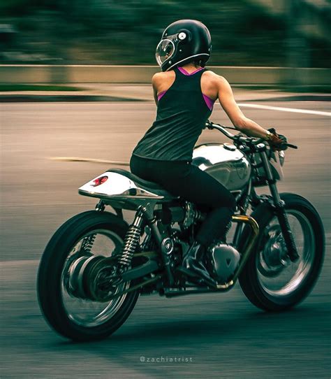 Real Motorcycle Women Zachiatrist Cafe Racing Cafe Racer Motorcycle