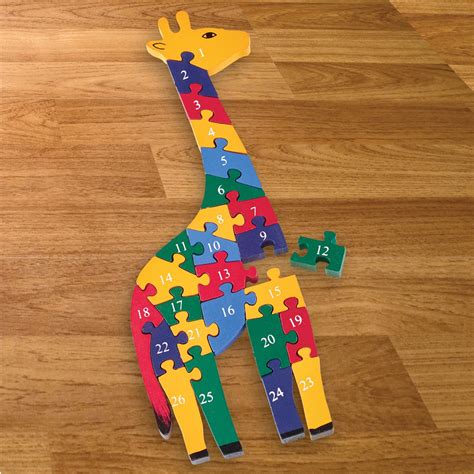number puzzle giraffe