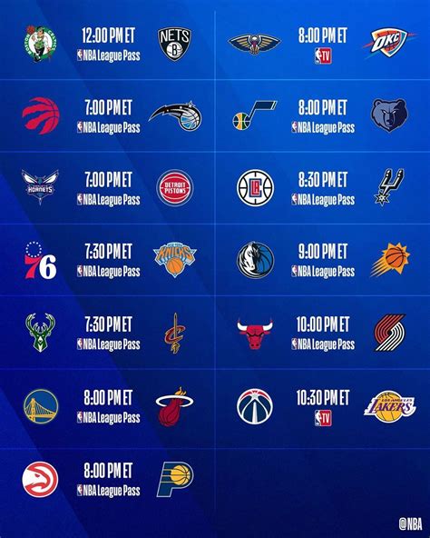 Nba On Instagram “weve Got 13 Games On The Nba Schedule Today Which