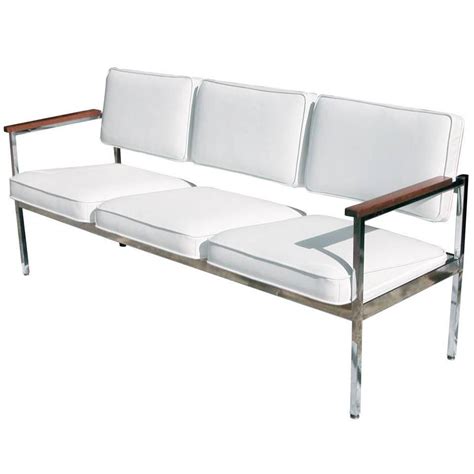 Shop target for steel patio furniture at great prices. Vintage Mid-Century Steel Case Three-Seat Sofa For Sale at ...