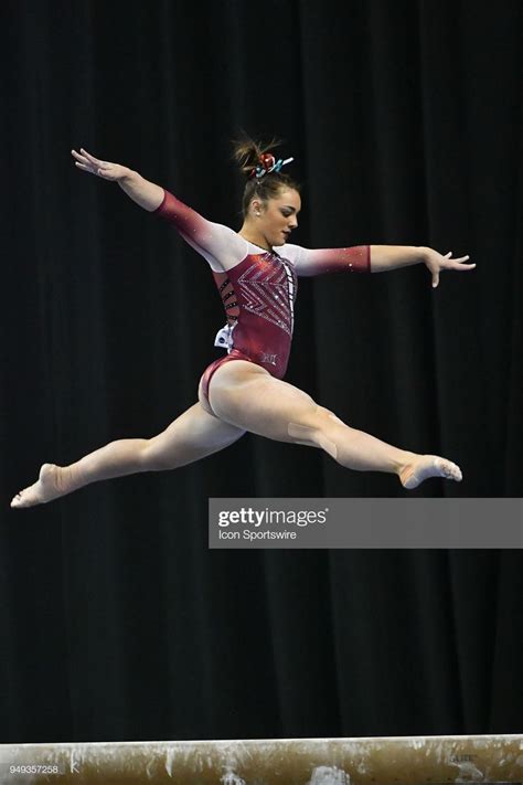 Maggie Nichols Of Oklahoma Performs On The Beam During The Ncaa Maggie Nichols Oklahoma