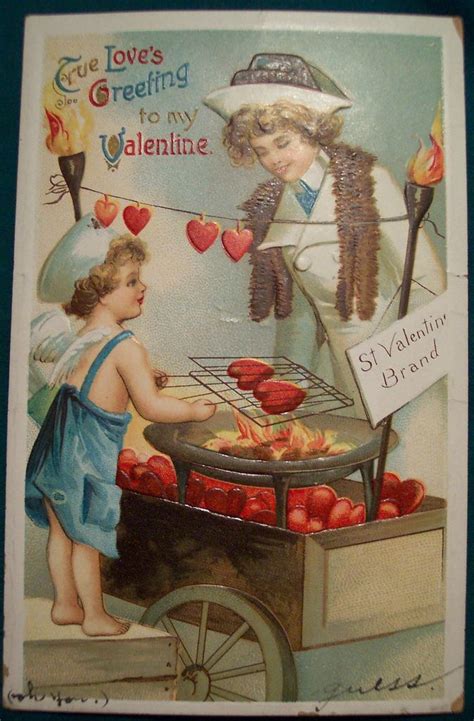 Vintage Valentines Day Postcard Vintage Valentines Valentine