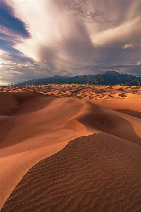 Great Sand Dunes Sunset At High Dune Photograph By Murray Rudd Pixels