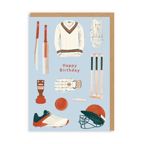 Happy Birthday Cricket Greeting Card Ohh Deer