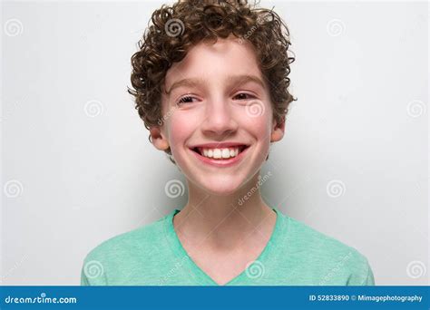 Face Portrait Of A Happy Boy Smiling Stock Photo Image Of Happiness
