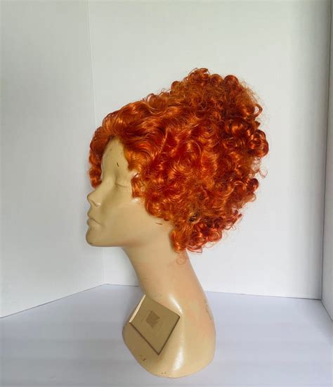 Custom Miss Frizzle Wig Orange Red Updo Wig Ms Frizzle Etsy