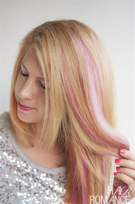 Spice up your hairstyle with fun & fierce peekaboo highlights! How to DIY pink highlights in your hair - Hair Romance