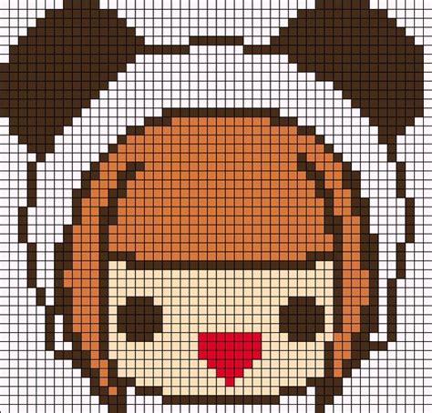 Cute Panda Pixel Art Grid Pixel Art Grid Gallery
