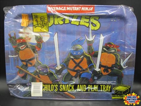 1988 Marsh Allan Tmnt Childs Snack And Play Tray Sealed 1a