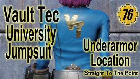 Fallout 76 Vault Tec University Jumpsuit Plan Location Under Armor