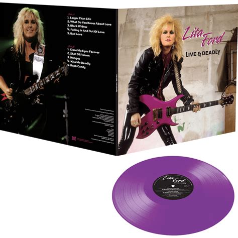 Lita Ford Live And Deadly Lp Purple Vinyl Aftermath Music