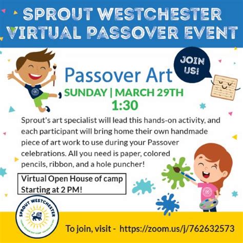 Passover Art 3 Camp Young Judaea Sprout Lake
