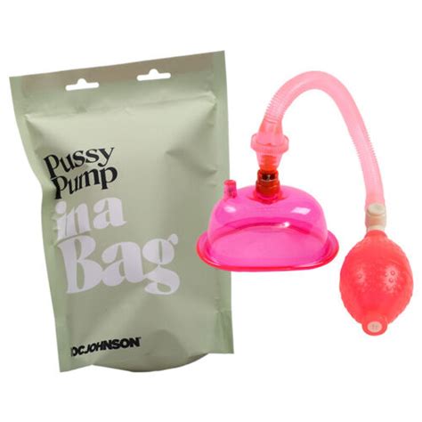 Doc Johnson Pussy Pump In A Bag Safe Powerful Clitoral Labia