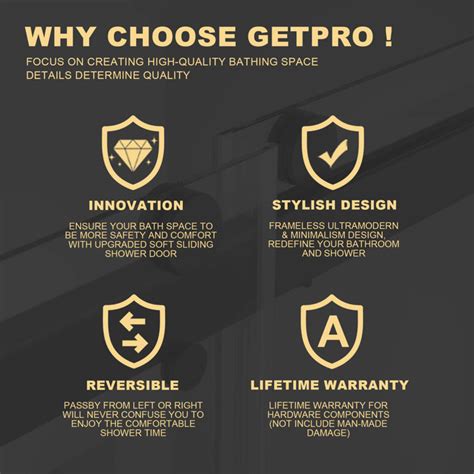 Getpro 68 72 W X 79 H Double Sliding Frameless Shower Door And Reviews Wayfair