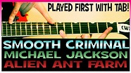 Michael Jackson Smooth Criminal Guitar Chords Lesson & Tab Tutorial ...