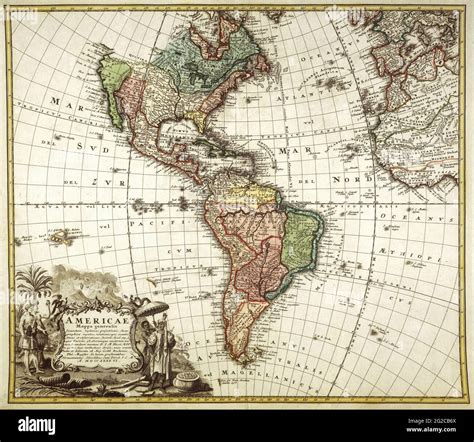 The Americas Map Map Of The Americas Old Americas Map Retro Map Of