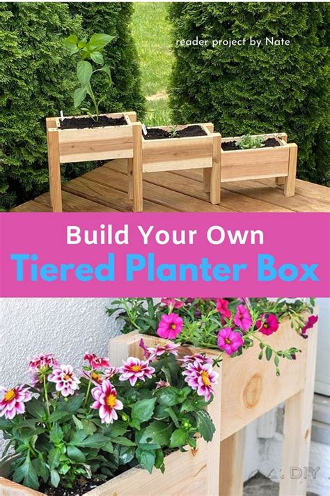 How To Make A Tiered Planter Box Build A Diy Tiered Planter Box In Under Hours Great